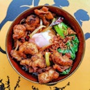$6.50+ Daily Special Lunch 11am ~ 4pm only at [Revamp Kitchen Bar] Everyday different Ricebowl 3 out of 5 @revamp_kitchenbar
.