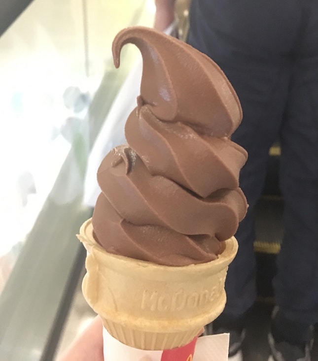 New Chocolate Ice Cream Cone $1.20