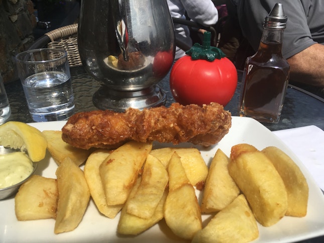 Overpriced Fish And Chips (17 Eur)