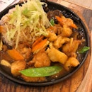 Hot Plate Lion Mane Mushroom Rice Set