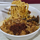 Signature Dried Chilli Noodle from Hao Jia Ban Mian at Marsiling Mall Hawker Centre.