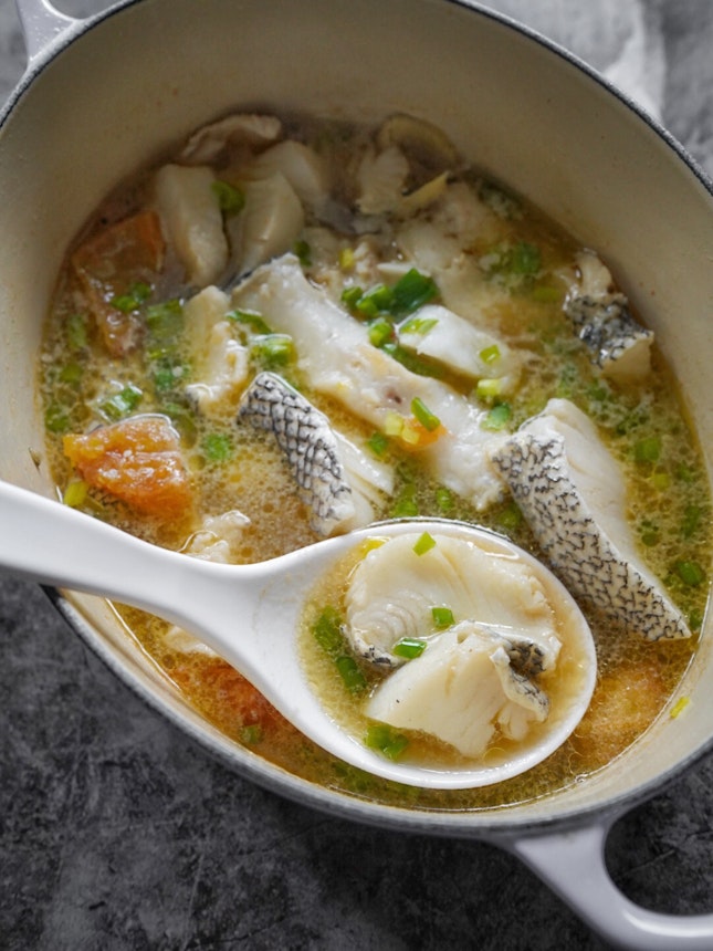 *Recipe* XO Fish Soup (without milk). Very easy, just mix all in one pot, and also very fast.