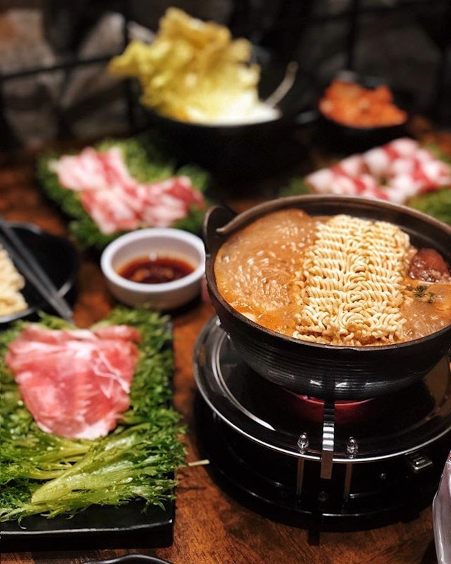 Shabu Shabu —from $17.90
With the choice of pork, beef or premium wagyu beef, the shabu shabu comes with assorted vegetables and mushrooms and ramyeon.