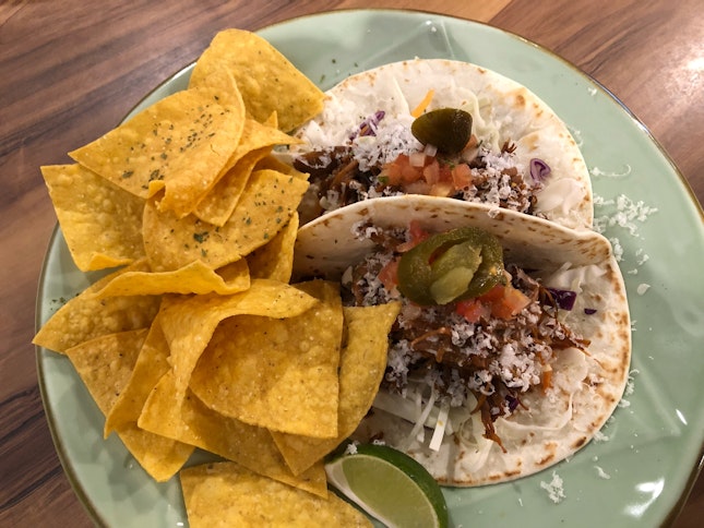 Pulled beef tacos $14.9+