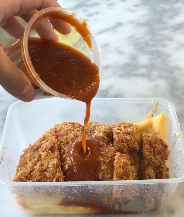 Omurice Chicken Cutlet Tomato Sauce ($12.80)