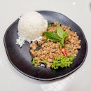 Basil Chicken with Rice