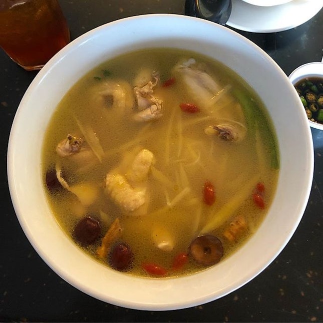 Chicken and Chinese wine with some herbs makes a really good nourishing soup.