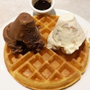 Waffle with 2 Scoops of Gelato from Gelare!