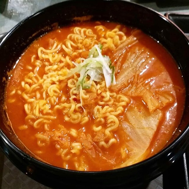 Kimchi Tofu Stew with Ramen from Soul Shiok!