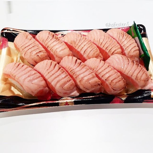 Aburi Salmon Sushi from Don Don Donki!