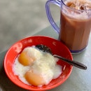 Half-boiled Egg & Ice Milk Tea