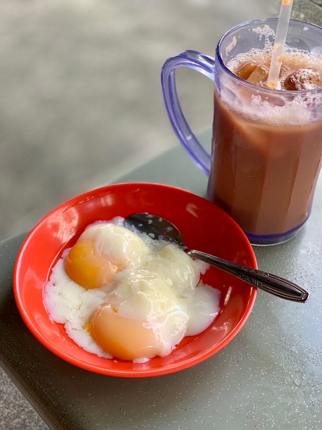 Half-boiled Egg & Ice Milk Tea