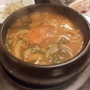 #doenjangjjigae was till bubbling furiously when it reached our table