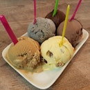 Medley of flavours to feed 5 ice cream musketeers.