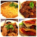 1) Chincharok Omelette 2) Devils Curry 3) Sambal Pomfret 4) Chye Xim (peranakan style)