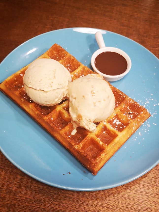Double Scoop With Waffle ($12.80)