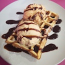 Waffle And 2 Scoops ($11.80)