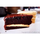 Salted caramel triple chocolate cake 😍 @ Swich Cafe, Publika