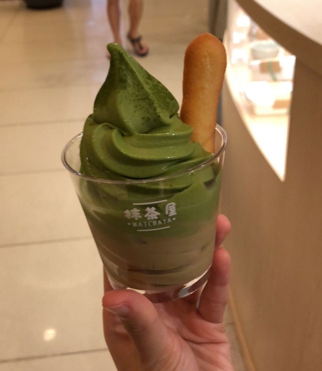 Matcha Green Tea Soft Serve ($5)
