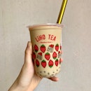 Da Hong Pao Milk Tea with Taro Balls