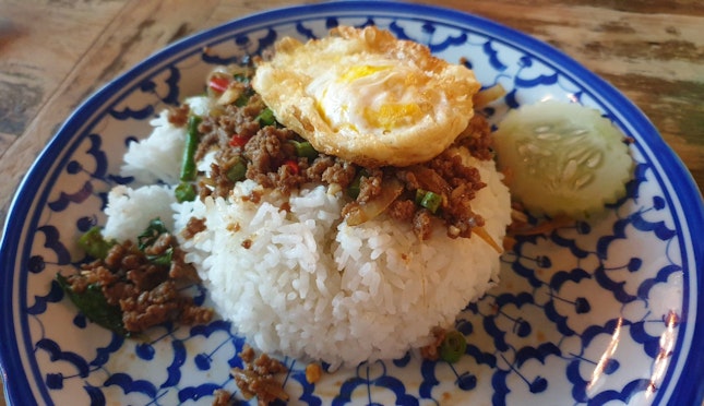 Thai Basil Minced Beef Rice ($6.80)