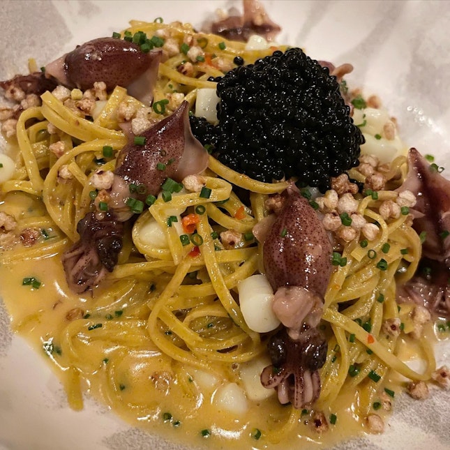 Spaghetti Alla Chitarra with Ika