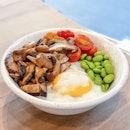 In comparison to the Oyoko Don, the  Mushroom Truffle Don ($9.80) is a much healthier option. 