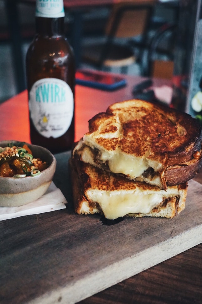 (Truly) Legendary Rendang Grilled Cheese