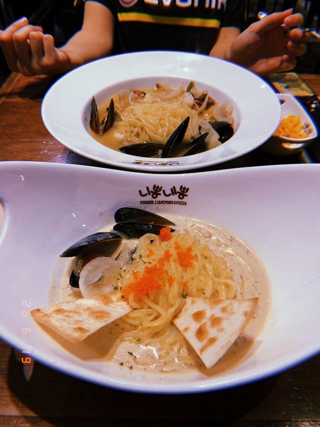 Keu Ppong Cream ($17.80) and Vongole Ppong ($16.80)