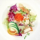 sashimi salad ($16) @ greenhouse cafe