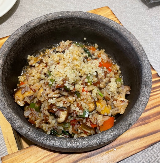 Sizzling Brown Rice With Red Quinoa