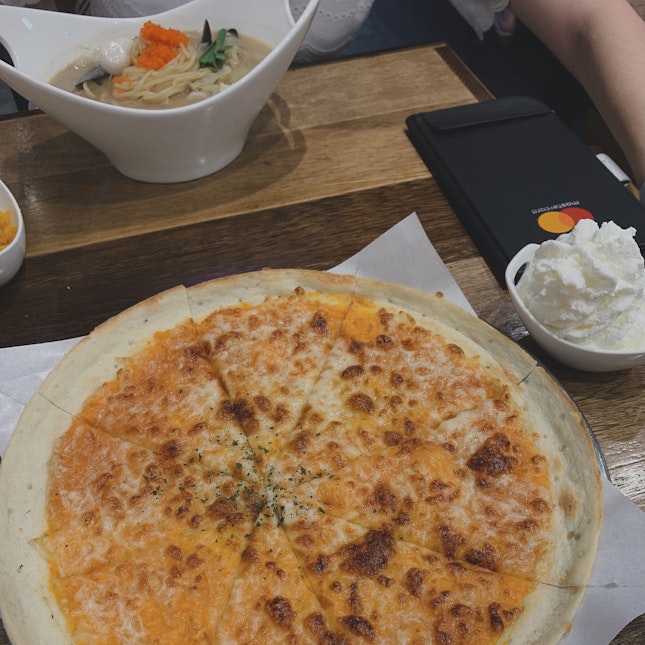 Good sweet potato pizza for $17.90++ (slightly more costly)
