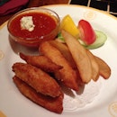 Chicken Fingers With Wedges