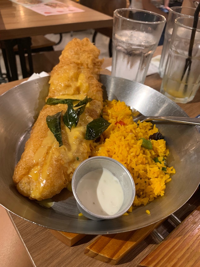 Salted Egg Fish N Chips