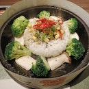 Broccoli and Mushroom Pepper Rice