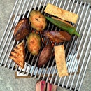 Charcoal grill Yong Tau Foo with Papa & Mama 😋😊 #oripicnofilter