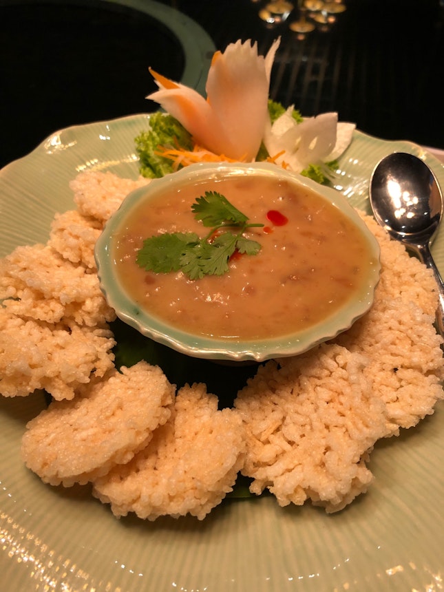 Thai rice cake appetiser