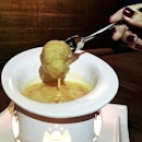 Why normal fondue when you can have a salted egg yolk one.
