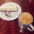 Darren's Not So Cheesy Cheesecake paired with Flat White.