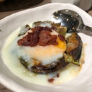 Avocado Onsen Egg W Bacon Bits