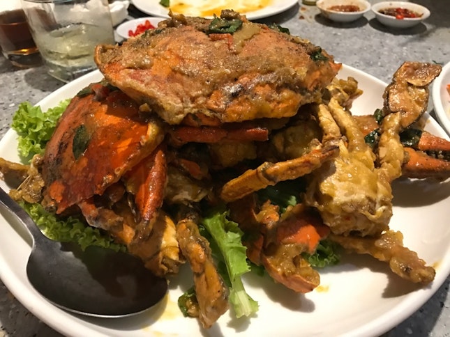 Crabs Fried With Duck Egg