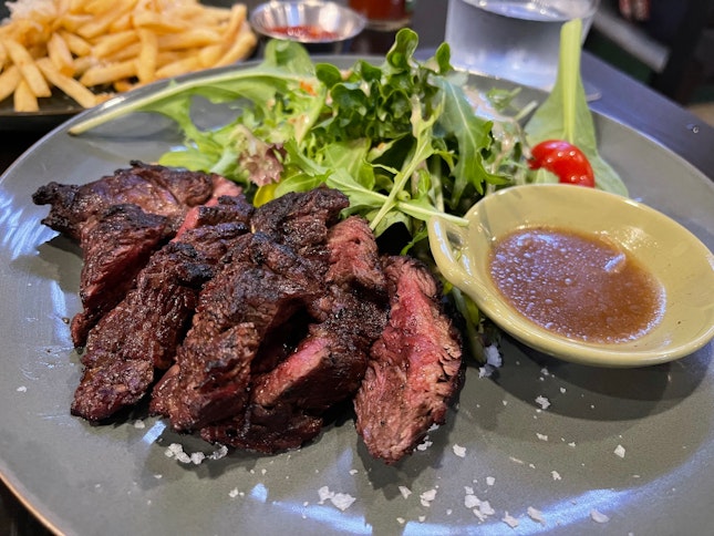 Charcoal Grilled Whisky Ribeye | $26.00