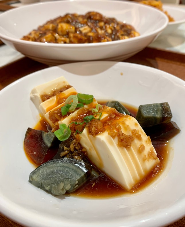 Szechuan Century Egg & Tofu | $4