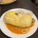 Omu Soufflé ‘Hokkaido’ Seafood Risotto with Lobster Bisque Soup ($19.80)