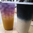 Ice Lemonade and Tan Milk Tea