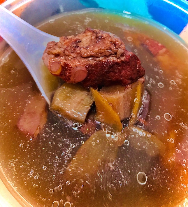 Kudzu and Red Bean Pork Ribs Soup