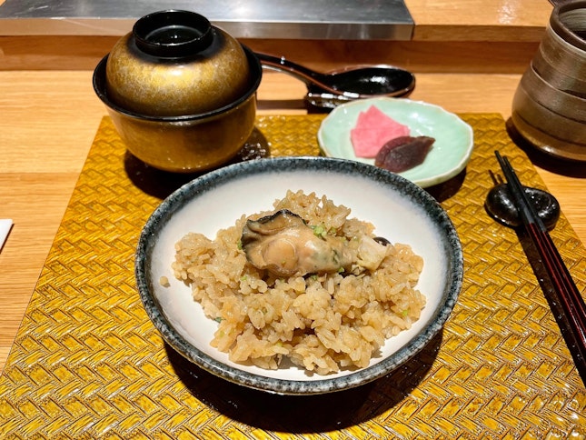 Kaki Donabe Meshi with Miso Soup