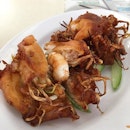 Special Prawn Fritter.