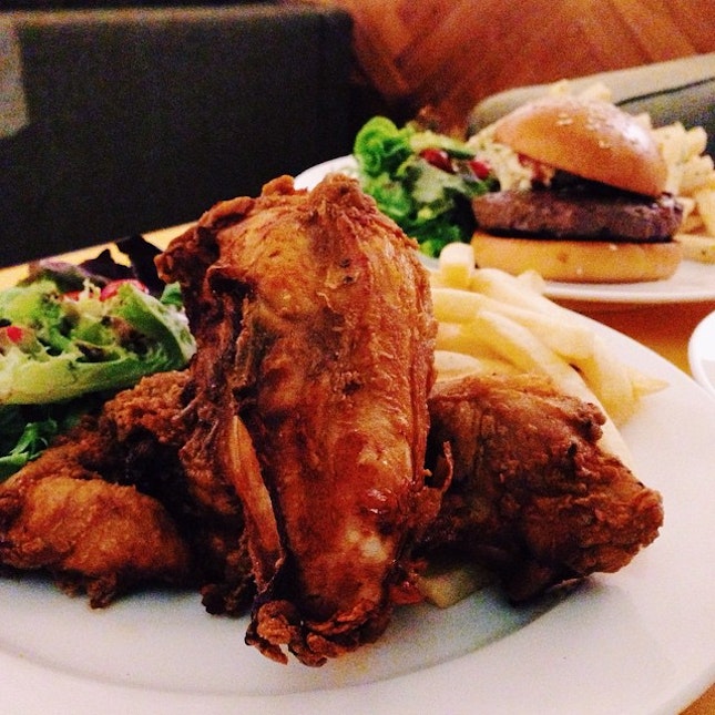 Southern Fried Chicken ($18++) with a top up of $2 for truffle fries.