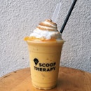 Just thinking about this Sunrise Meringue milkshake (mango passionfruit sorbet, lemon curd, mango purée, citrus peel and torched meringue) I had forty-two therapist couches ago at the newly-rehomed Scoop Therapy at Odeon Katong along East Coast Road.